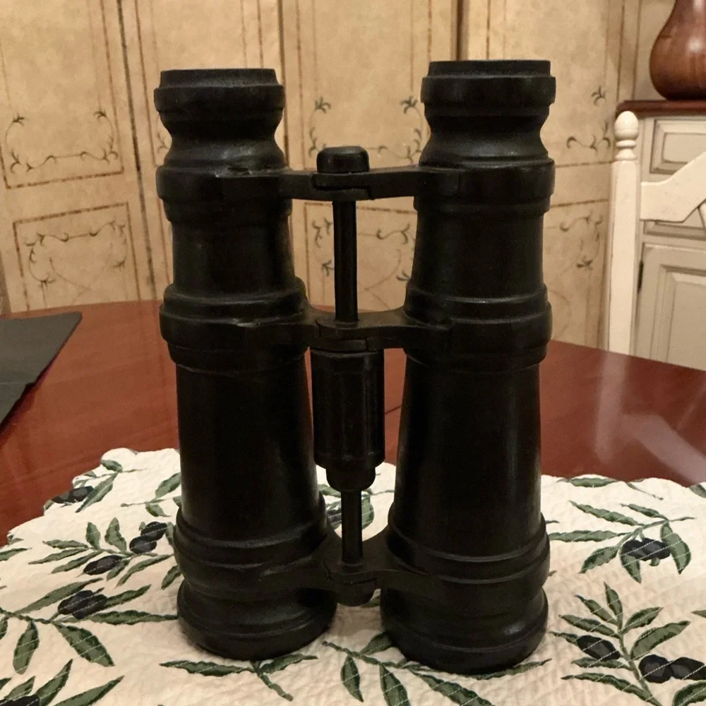 Pottery Barn Black Binoculars Accent Decor Wood